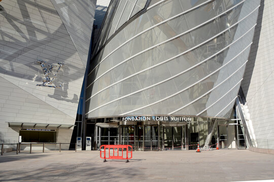PARIS FRANCE: The building of the Louis Vuitton Foundation started in 2006, is an art museum and cultural center the $143 million museum has recently been completed in Paris France 
