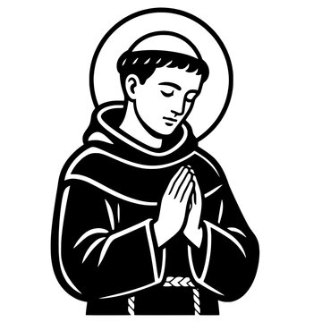 Saint Anthony of Padua Praying Icon