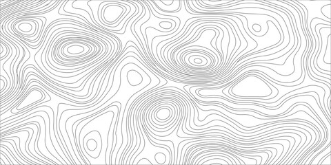Abstract topographic map contour background with grey wavy lines on white for minimal vector design. A high-quality vector style topographic map background, organic grey contour lines © Creative Lis