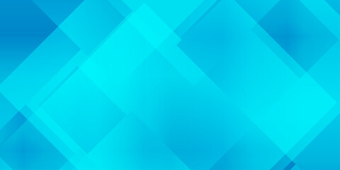 Obraz premium Abstract blue geometric background with overlapping rectangular shapes and gradients for corporate and technology design. A modern, professional abstract background
