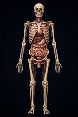 Obraz premium 3d rendered illustration of a human skeleton