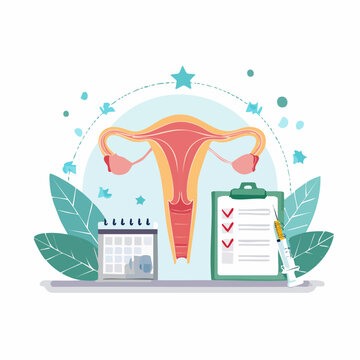 Uterus Health and Fertility Treatment Illustration