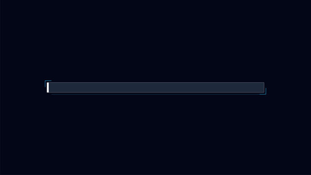 Minimalist design element, simple loading bar, grey progress indicator, vector graphic