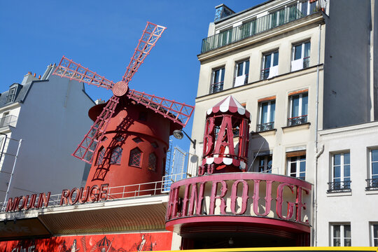 The Moulin Rouge is the most famous cabaret in Paris, world-renowned as the birthplace of the French Cancan. Founded in 1889 at the foot of Montmartre, it is instantly recognizable thanks to its iconi