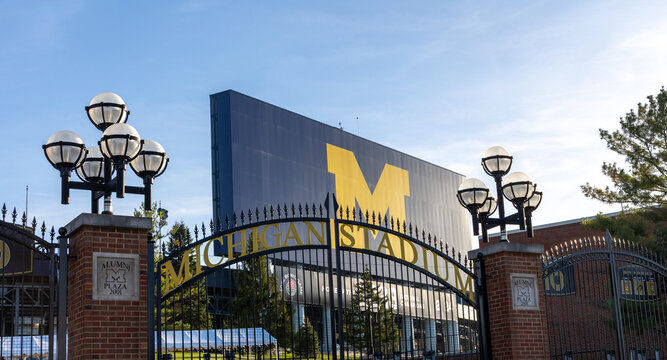 Ann Arbor, MI - April 26, 2026:  The football stadium at the University of Michigan