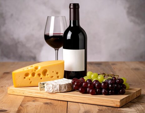 Wine cheese grapes gourmet appetizer rustic dining luxury food