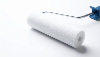 Fototapeta premium Clean paint roller with foam sleeve