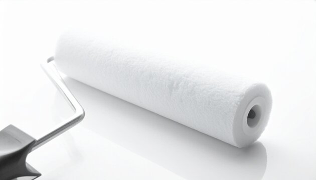 Clean paint roller with foam sleeve