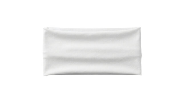 White sports headband isolated on transparent background png