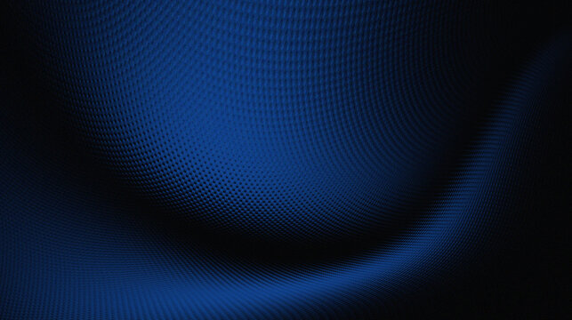 The blue color is BLACK WITH a micro-texture pattern that resembles a halftone pattern or a fine pixel structure. This pattern gives a sense of depth and dimension to the surface that looks like carbo