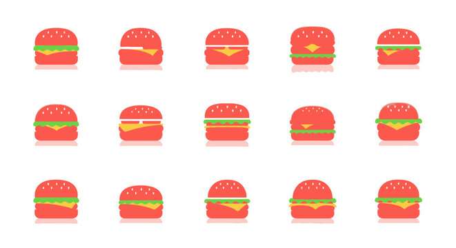 Collection of various hamburger icons.