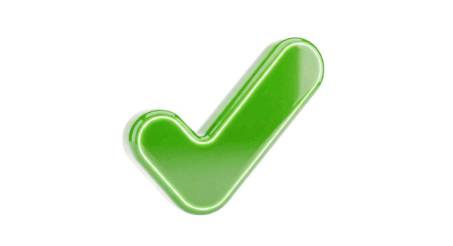 Minimal black silhouette icon, simple flat vector, bold black shape, no, no shading rendered green check mark icon on a, flat icon style