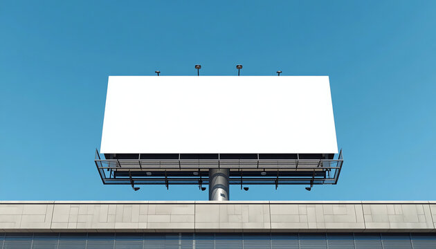 Mock up. Blank billboard, information board, advertising poster