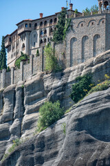 Obraz premium Panoramic view of Meteora Monasteries, Thessaly, Greece
