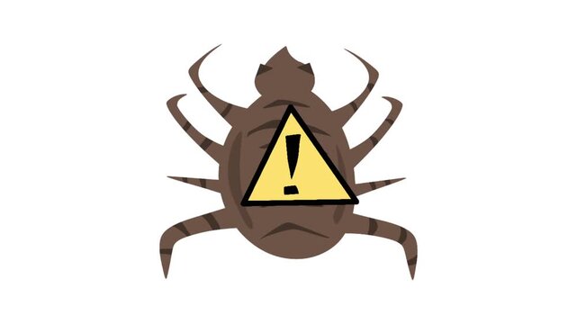Ectoparasites warning animation 
