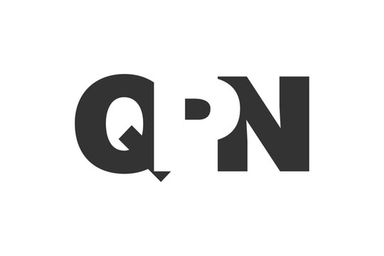 QPN logo design. Initial letter Q P N bold font style for tech startups, consulting, corporate branding. Creative company name, headlines typography identity, trendy logotype.