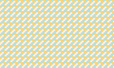 Fototapeta premium Delightful pastel yellow and blue woven pattern. Perfect for textile design, website backgrounds, or cheerful branding.