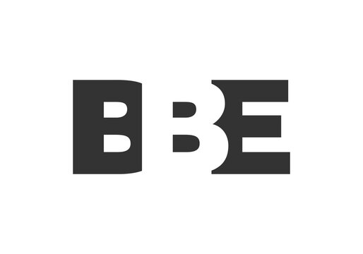 BBE logo design. Initial letter B B E bold font style for tech startups, consulting, corporate branding. Creative company name, headlines typography identity, trendy logotype.