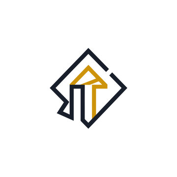 Letter T Logo Design.