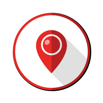 Red Location Pin Icon.