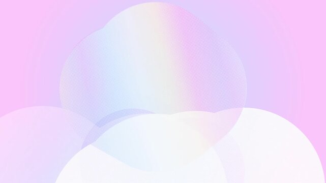 Pastel gradient abstract translucent shapes seamless loop background