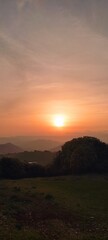 Fototapeta premium sunset in the mountains