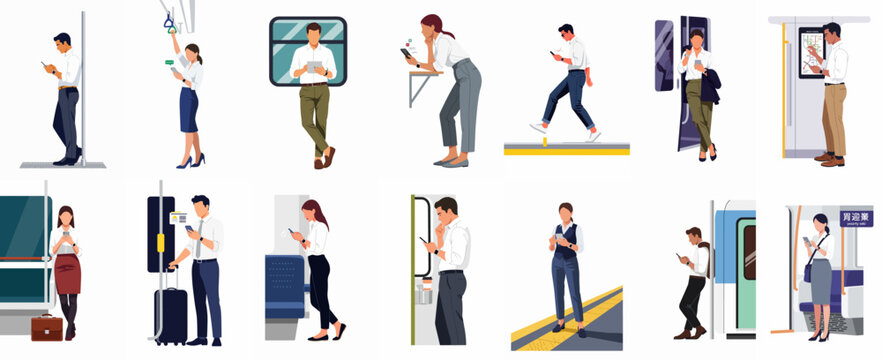 Set of illustrations depicting a professional female jeweler working in a studio, from design and soldering to polishing and selling handmade jewelry.