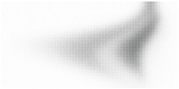 Organic clustered halftone dot pattern on white background with halftone abstract background