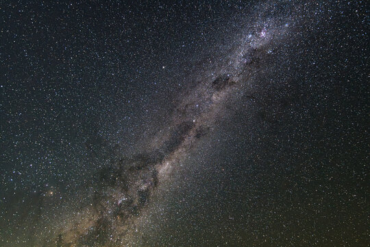 A Bright Milky Way Stretching Across the Dark Country Sky