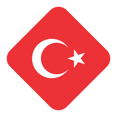 Obraz premium Turkey Flag Shield Vector