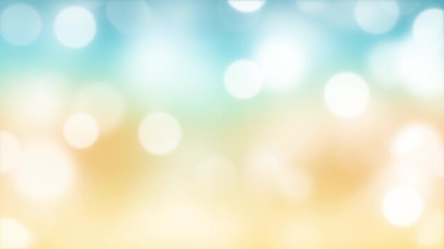 Summer beach and ocean abstract background with bright sunlight bokeh particles.（153）