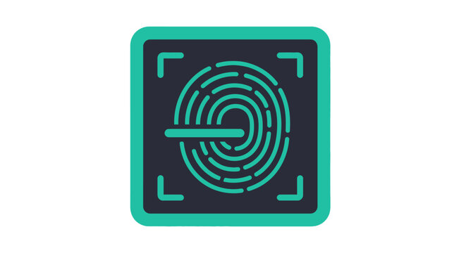 Digital fingerprint scan technology.
