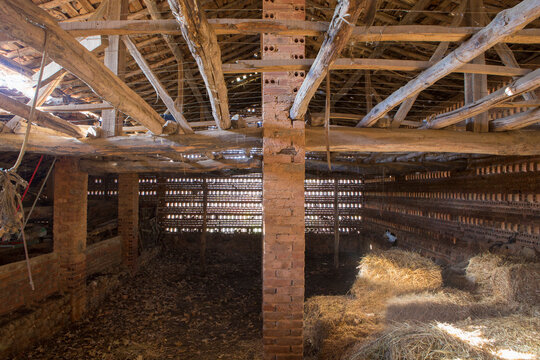 Tobacco drying house, building, dedicated to the drying of tobacco leaves