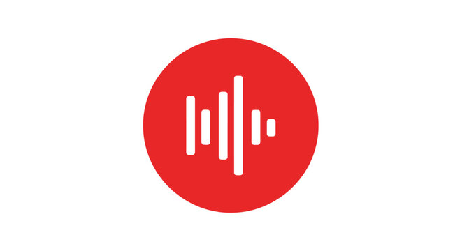 Sound Wave Music Symbol Logo.