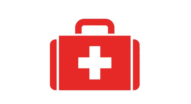 First Aid Medical Red Box.