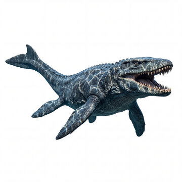 Powerful Mosasaurus With Streamlined Body And Sharp Teeth In Premium Prehistoric Ocean Creature Photography