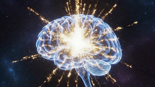 Digital Brain Exploding with Data and Ideas