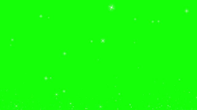 Snowflakes falling on green screen background winter motion graphics element