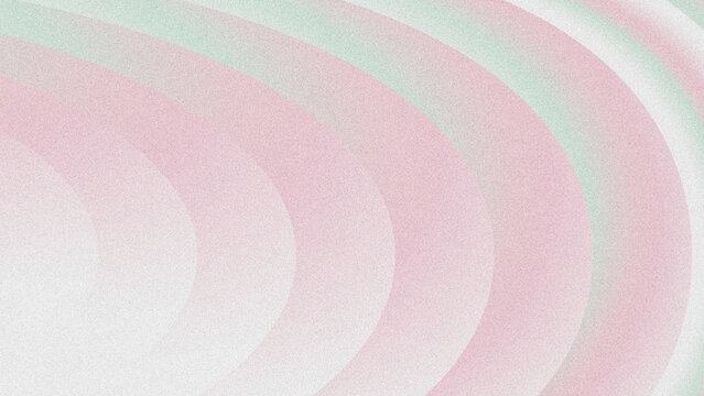 Soft abstract background with grainy texture, featuring curved arcs in misty green, rose blush, and white pastel tones.