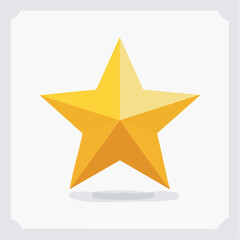 Obraz premium Golden Star Icon