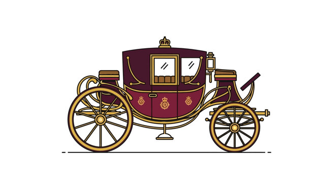 Vintage Luxury Horse Carriage.