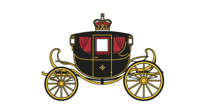 Vintage Royal Horse Carriage.