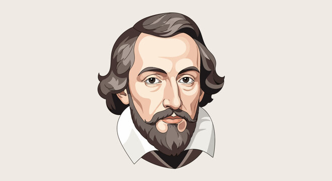 Portrait of William Shakespeare.