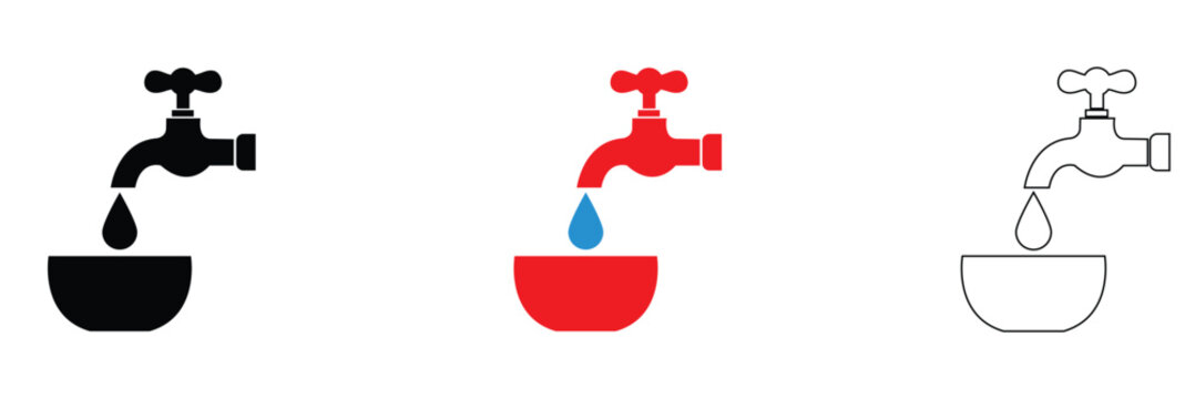 Save water icon.  Save water Symbol, logo illustration. Environment, water conservation symbol. Vector illustration.
