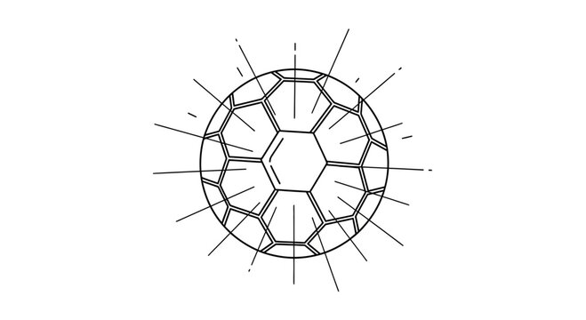 C60 Fullerene Molecule - Nanotechnology, Science, Chemistry, Abstract