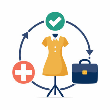 Business Dress Code Cycle Icon