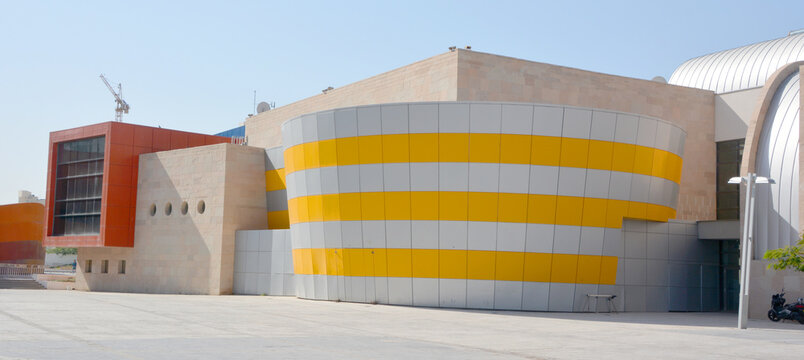TEL AVIV ISRAEL: Holon Mediatheque is a cultural hub, comprising 5 exciting institutions: Holon Cinematheque, design Museum, Cartoon Museum, Mediatheque Theatre, Mediatheque Public Library
