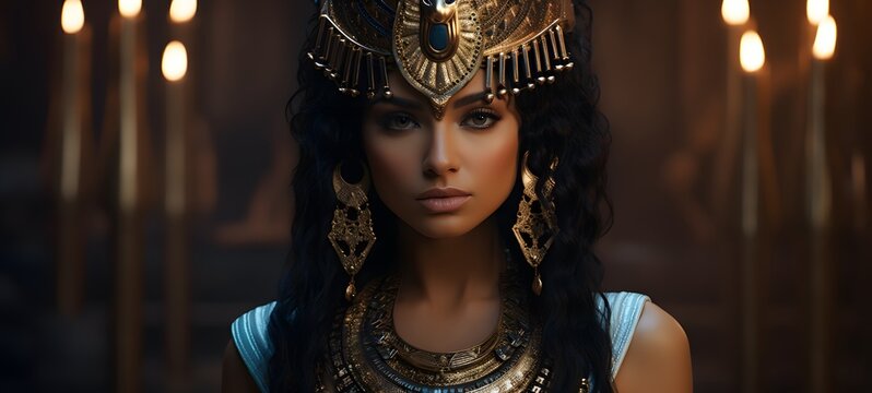 Cleopatra humanidad full body,generative AI