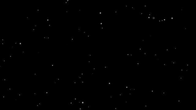 White snow overlay layer on black background, Rendered animation of snowing. Falling snowflakes, snow background.
Loop White snow flake falling on black background, Winter snow overlay.