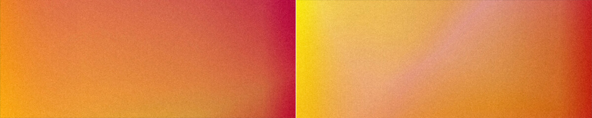 Fototapeta premium Pair of warm orange and red gradient panels with a soft vignette effect, ideal for energetic web banners, summer promotions, social stories, or modern branding.